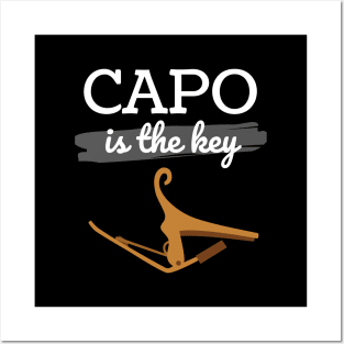 Capo is the Key Wood Capo Dark Theme Posters and Art